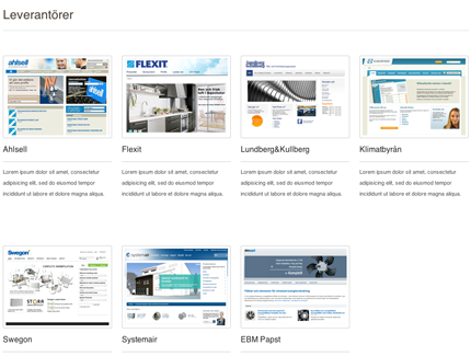 Länkar till leverantörer