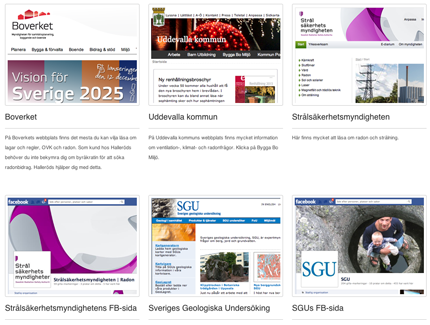 Länkar till information om Myndigheter, tips, råd och bidragsansökan